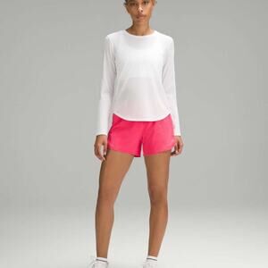Lululemon Hotty Hot High-Rise Lined Short 4" Hot Pink Size 2